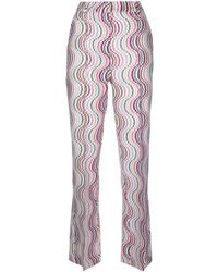 Missoni - Wave-pattern Straight-leg Trousers - Lyst