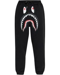A Bathing Ape - Jogginghose mit Haimotiv - Lyst