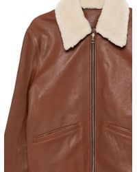 Paul Smith - Collared Leather Jacket - Lyst