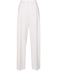 MSGM - Pleated Tailored Wool Trousers - Lyst