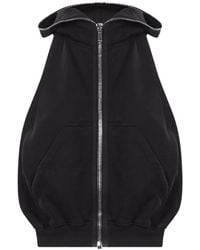 Rick Owens - Zip-Up Sleeveless Hoodie - Lyst