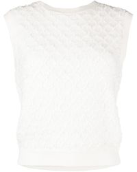 Maje - Sleeveless Knitted Top - Lyst