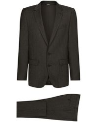 Dolce & Gabbana - Peak-Lapels Straight-Leg Single-Breasted Suit - Lyst