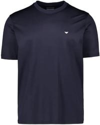 Emporio Armani - Logo-Print Crew-Neck T-Shirt - Lyst