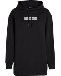 Karl Lagerfeld - Minikleid Mit Oversized-Logo - Lyst