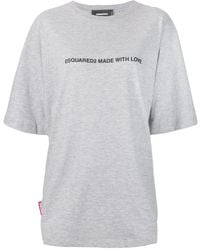 DSquared² - Oversized Made With Love T-Shirt - Lyst