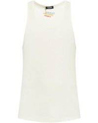 DSquared² - Cotton Tank Top - Lyst