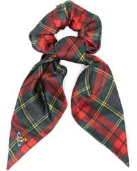 Vivienne Westwood - Tartan-Plaid Scrunchie - Lyst