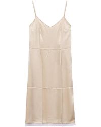 Prada - V-Neck Sleeveless Dress - Lyst