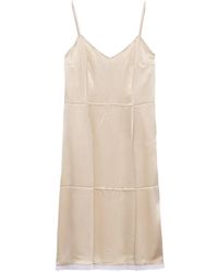 Prada - Satin Crepe Dress - Lyst
