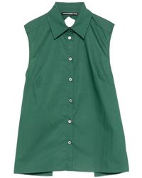 Department 5 - Cut-Out Sleeveless Shirt - Lyst