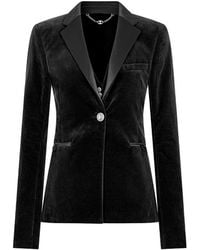 Rabanne - Velvet Tailored Jacket - Lyst