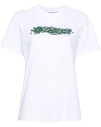 Ganni - Future T-Shirt mit Logo-Print - Lyst