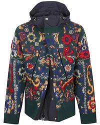 Sacai - Paisley-Pattern Wool Jacket - Lyst