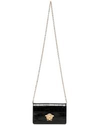 Versace - Mini Sac Porté Épaule Medusa '95 Effet Peau De Crocodile - Lyst