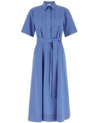 P.A.R.O.S.H. - Canyox26 Pleated Midi Dress - Lyst