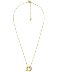 Michael Kors - Interlocking-Circles Rhinestone Necklace - Lyst