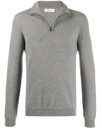 Pringle of Scotland - Zipped Neck Fine Knit Jumper - Lyst
