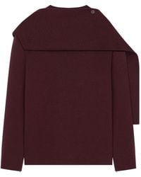 Courreges - Scarf Merino-Wool Sweater - Lyst