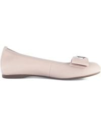 Gabor - Bow-Detail Ballet Flats - Lyst