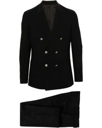 Eleventy - Double-breasted Wool-blend Suit - Lyst