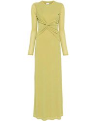 Nanushka - Maxi-Jurk Met Gedraaid Detail - Lyst
