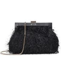 V73 - Feather-Effect Clutch Bag - Lyst