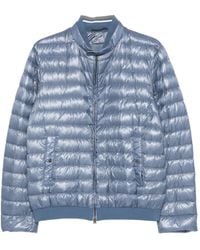 Herno - Quilted Zip-Front Jacket - Lyst