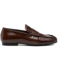 Alohas - Ruched Penny-Slot Loafers - Lyst