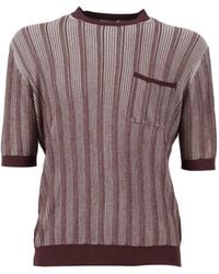 Ballantyne - Striped Short-Sleeve Polo Shirt - Lyst