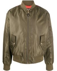 Versace Jeans Couture - Logo-Print Zip-Fastening Bomber Jacket - Lyst