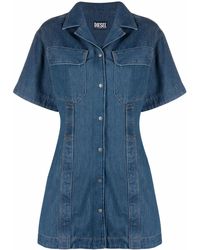 DIESEL - Denim Shirt Dress - Lyst