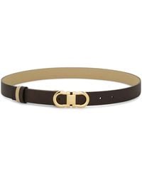 Ferragamo - Gancini Leather Belt - Lyst