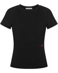Moschino - T-Shirt Met Geborduurd Hart - Lyst
