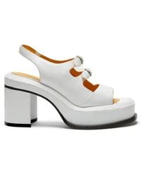LILI CURIA - Edie Buckle Platform Sandals - Lyst