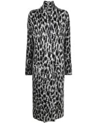 Zadig & Voltaire - Leopard-Print Cardigan Coat - Lyst