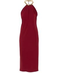 Gucci - Zijden Crêpe Midi-Jurk - Lyst
