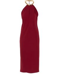 Gucci - Zijden Crêpe Midi-Jurk - Lyst
