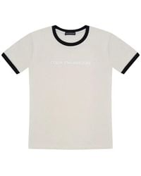 Gosha Rubchinskiy - Logo-Print Contrast-Trim T-Shirt - Lyst