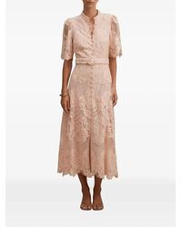 EVER NEW - Liberty Lace Flutter-Sleeve Midi Dress - Lyst