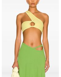 Christopher Esber - One-shoulder cut-out top - Lyst