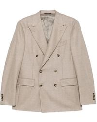 Canali - Blazer Con Doble Botonadura - Lyst