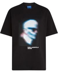 KARL LAGERFELD - Digitized Karl T-Shirt - Lyst