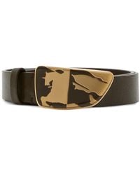 Burberry - Shield Leather Belt - Lyst
