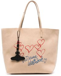 Vivienne Westwood - Studio Logo-print Leather Tote Bag - Lyst