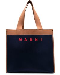 Marni - Handtasche mit Logo-Print - Lyst