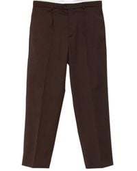 Amaranto - Pressed-Crease Trousers - Lyst