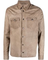 Giorgio Brato - Leather Western Shirt - Lyst
