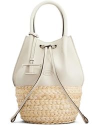 Tod's - Kleine Beuteltasche Mit Lederdetails - Lyst