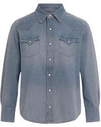 The Great - Buttoned Denim Shirt - Lyst